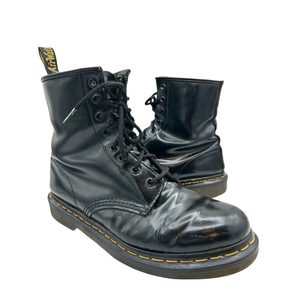 Vtg Dr Doc Martens Women's US 8  10 Eye Boots  Black